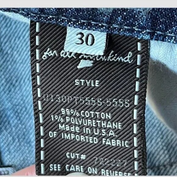 7 For All Mankind Lexie Bootcut Jeans Size 30x31 Petite "A" Pocket Denim Flare - Picture 4 of 6